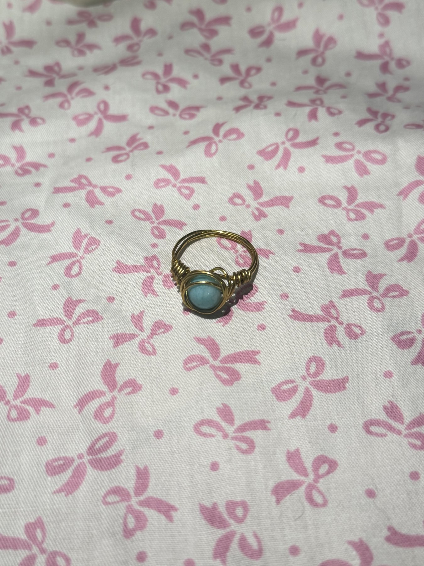 Turquoise · gold tone